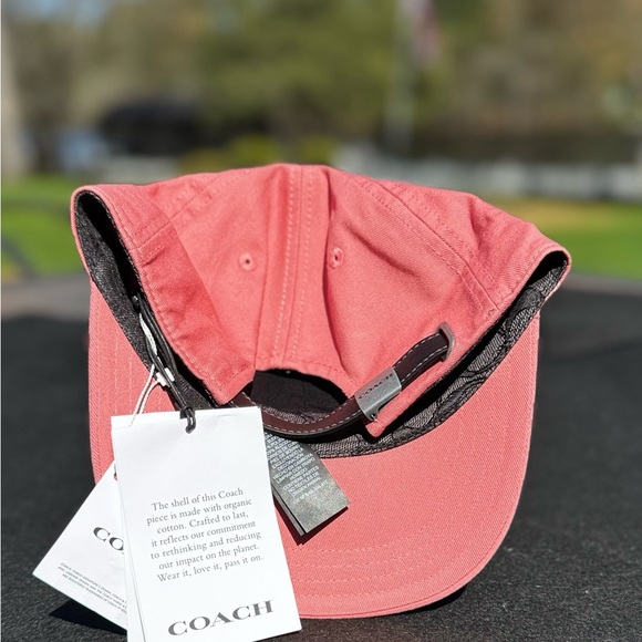 Coach New York Logo Pink Embroidered Adjustable Closure
Designer Baseball Hat main image 13